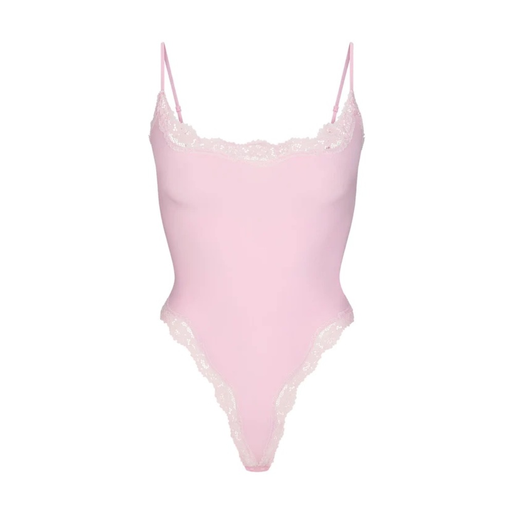 Skims cherry blossom lace bodysuit